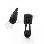 Solder 3pin M19 Connector Overmolded Black Nylon PA66 Aluminum Alloy Shell for sale