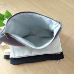 Cotton Lining 12*8.5 Canvas Pen Case Stationery Storage