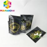 Logo Custom Plastic Pouches Packaging Glossy Foil Weed Seed Mylar Zipper Doypack Bags for sale