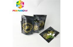 China Logo Custom Plastic Pouches Packaging Glossy Foil Weed Seed Mylar Zipper Doypack Bags supplier
