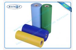 China Single S PP Spunbond Non Woven Polypropylene Fabric For Sofa , Green / Blue supplier