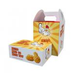 CMYK 4 Color Offest Printing Eco-friendly Custom Hot Dog French Fried Chicken Paper Box for Takeaway Food Grade Paperboard for sale