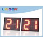 Back Maintenance Red LED Countdown Timer Aluminium Frame / Iron Cabinet for sale