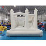 ODM/OEM Inflatable White Wedding Bouncy Castle With Slide For Wedding Party for sale