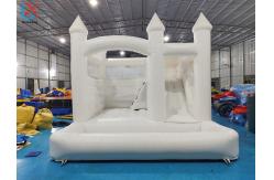 China ODM/OEM Inflatable White Wedding Bouncy Castle With Slide For Wedding Party supplier