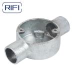 20mm Through Way Circular Junction Box For Surface Mounting BS4568 Standard