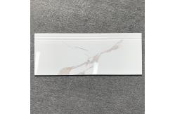 China Carrara White Ceramic Stairs Floor Step Tiles Acid Resistant supplier