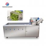380V Integrating Spinach Washing Machine , Blasting Isolating Potato Cleaning Machine for sale