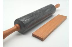 China Smooth Surface Stone Rolling Pin , Noodle Rolling Pin  Hand Burnishing supplier