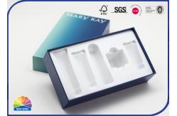 China Glossy Paper Cardboard Box Cosmetic Gift Set Package With Tray supplier