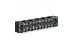China 25A 12 Pole Terminal Block 230V 400V 660V Fixed Barrier Screw Plate Mount supplier