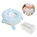 Customized Travel Potty Refill Bags With Absorbent Pads, Disposable Potty Chair Liners for sale