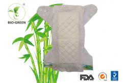 China Soft Flushable Bamboo Nappy Liners , White Bamboo Biodegradable Diapers supplier