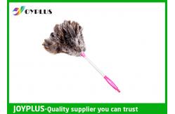 China Household Feather Dusters Cleaning , Feather Duster Ostrich With Stainless Steel Handle supplier