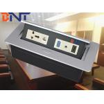zinc alloy material silver with vga interface desk pop up socket for sale