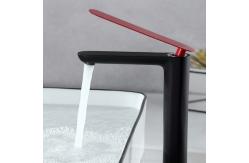 China Brass Vessel Single Hole Single Handle Basin Mixer Tap in Matte Black supplier