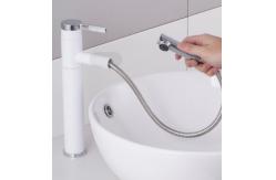 China Single Handle Brushed Brass Sanitary Ware Faucet For Bathroom Basin supplier