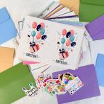 Colorful 5x7 Assorted Creative Greeting Note Card With Envelope 15 Pack for sale
