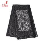 High quality Black Nylon lace fabric for evening dress for sale