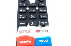 China ODM Silicone TV Remote Control Keyboard 30 Shore A supplier