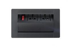 China Mini Smart Flip Up Outlet Manual Rotation Open For Conference Table supplier