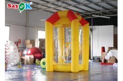China Inflatable Cash Cube Booth Money Grab Machine With Air Blowers For Advertising supplier