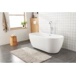 1200MM Oval Shower Bathtubs Center Toe Tap Drain Color Matched Freestanding Air Bubble Tub for sale
