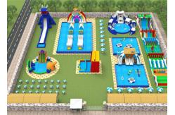 China Waterproof Combined Movable Inflatable Water Parks For Backyard / Zoo supplier