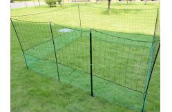 China 12 M Chicken Net Fence Kit With Gate Double Pointed Posts in Green with Fibreglass Rod supplier