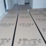 Construction Project Finished Flooring Protection Paper 1mm Thickness Recyclable for sale