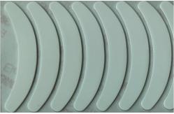 China Polytetrafluoroethylene PTFE Mouse Skates Replacement Curve Shape supplier