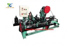 China 60kg/H Fully Automatic Barbed Wire Machine Security Mesh In Grassland supplier