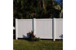 China Cheap Vinyl PVC Plastic Privacy Fence With Posts For Home supplier
