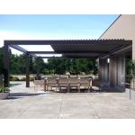 Roof Sunshade Systems Retractalbe Aluminum Blade  Motorized Pergola for sale