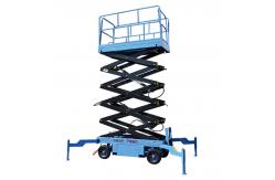 China Vertical 3m Scissor Lift 300kg Movable Hydraulic Lift For Warehouse supplier