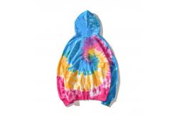 China Breathable Cotton Tie Dye Zip Mens Oversized Pullover Hoodie supplier