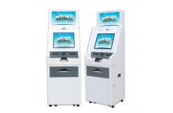China Print station dual screen touch screen payment self service A4 document printing kiosk supplier