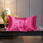 Colorful Satin Body Pillow Cover , 25mm Envelope Satin Cloth Pillow Cover for sale
