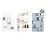 22*22*5cm Free Punching Pegboard Wall Shelf Household Storage Organization for sale