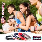 Customized Silicone Bracelets Perfect for Soccer and Basketball Games
