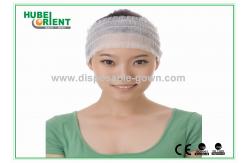 China Comfortable Elastic Female Disposable use Headbands White Non-woven material supplier