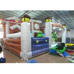 Commercial Children Custom Made Inflatables Snowman Safe Nontoxic 10 X 6m Waterproof