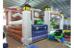 China Commercial Children Custom Made Inflatables Snowman Safe Nontoxic 10 X 6m Waterproof supplier