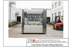 China Cam Rotor Pumps Chunk Paste Filling Machine Six Head 380V / 220V supplier