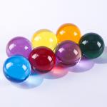 Custom transparent Contact Juggling Ball Magic Tricks Crystal Ultra Clear Acrylic Resin Ball Manipulation Juggling ball for sale