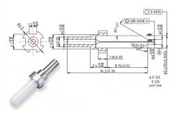 China Loss Zirconia Ceramic Ferrules Fiber Optic System Components SC LC 1.249mm SM supplier