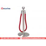 Queue Stand Rope Stanchion Barrier Crowd Control 1500mm Rope For Airport Barricade for sale