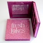 9 Holes Custom Empty Eyeshadow Palette Glitter Paper Decoration With Mirror for sale