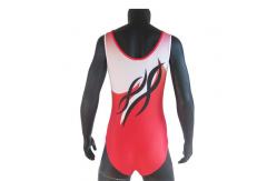 China Red Colors Breathable Cool Gymnastics Leotards For Training Dancing supplier