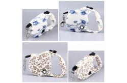 China Custom Print Logo Pet Retractable Handle Dog Leash 6m For Running supplier